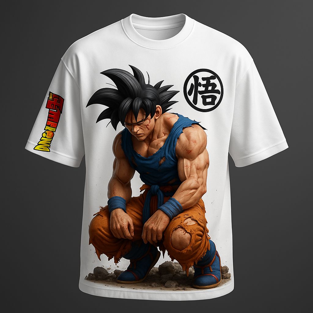Playera Oversize 100% Algodón - Gokú