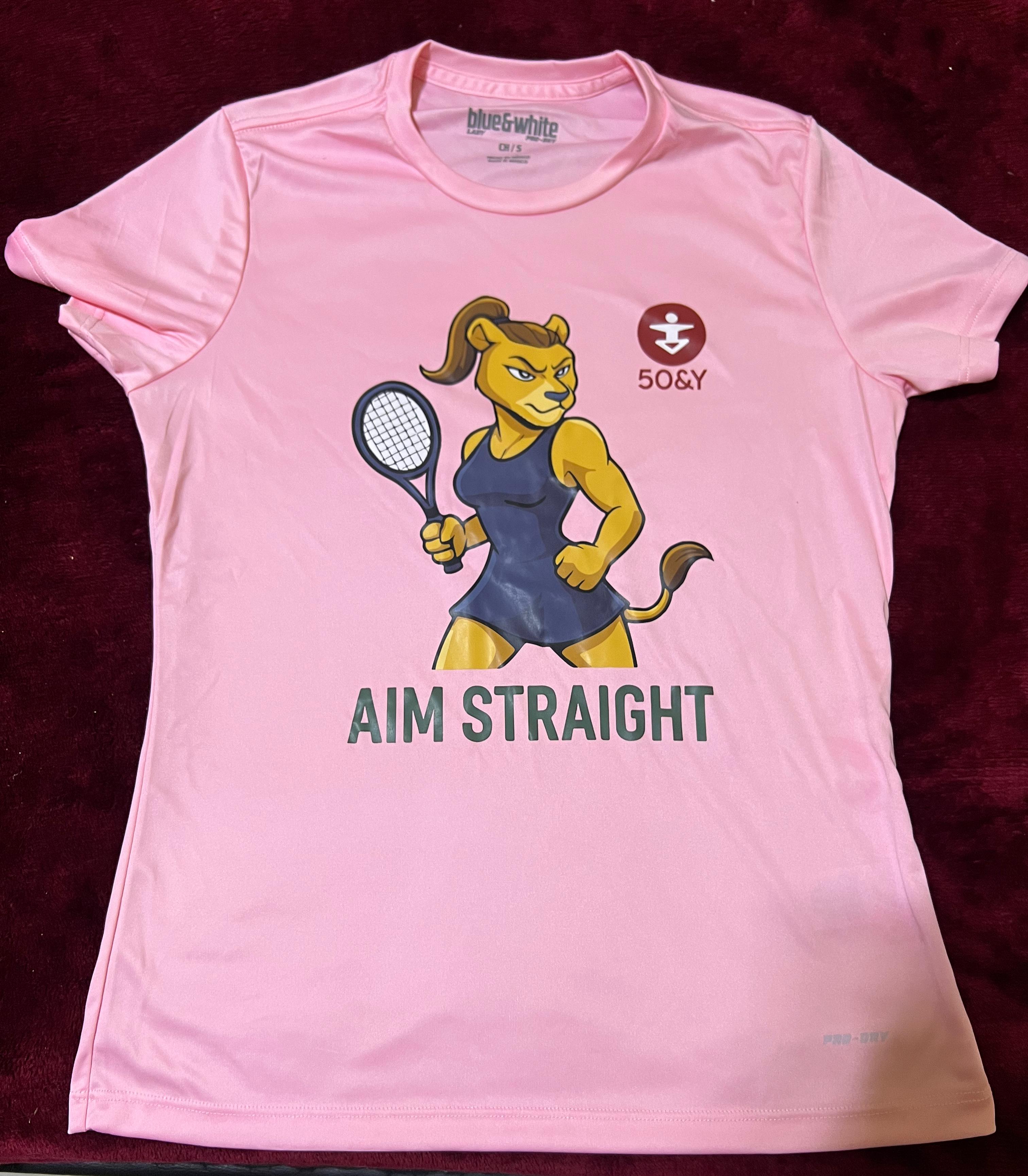 Playera Sport Luma Rosa Dry Fit y Algodón